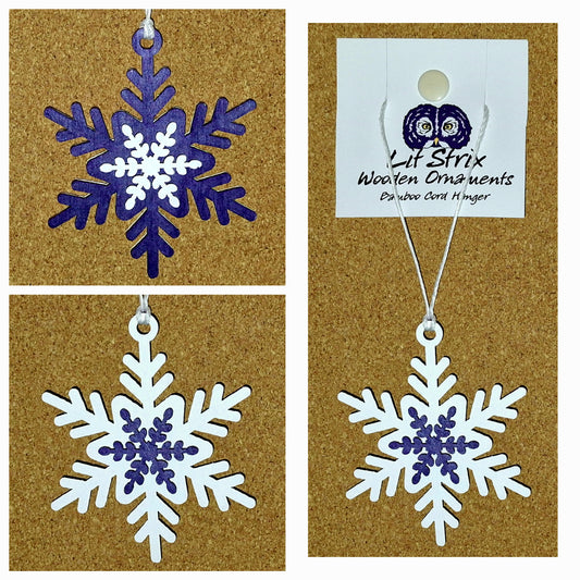 Wooden Snowflake Ornaments